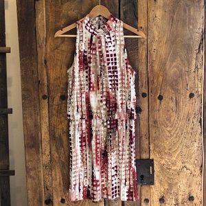 White House Black Market Geometric Dress Small